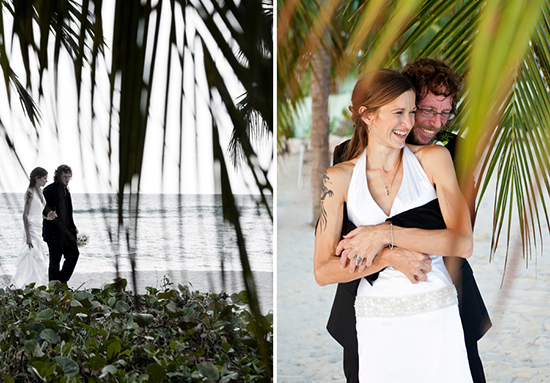 Coconut palms create a great tropical atmosphere