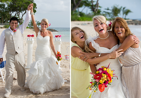 Celebration time, beach wedding -The Beach House